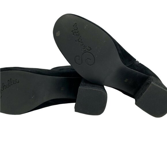 Seychelles Womens Audition Black Suede Side Zip Ankle Booties Size 8.5 - Picture 6 of 8